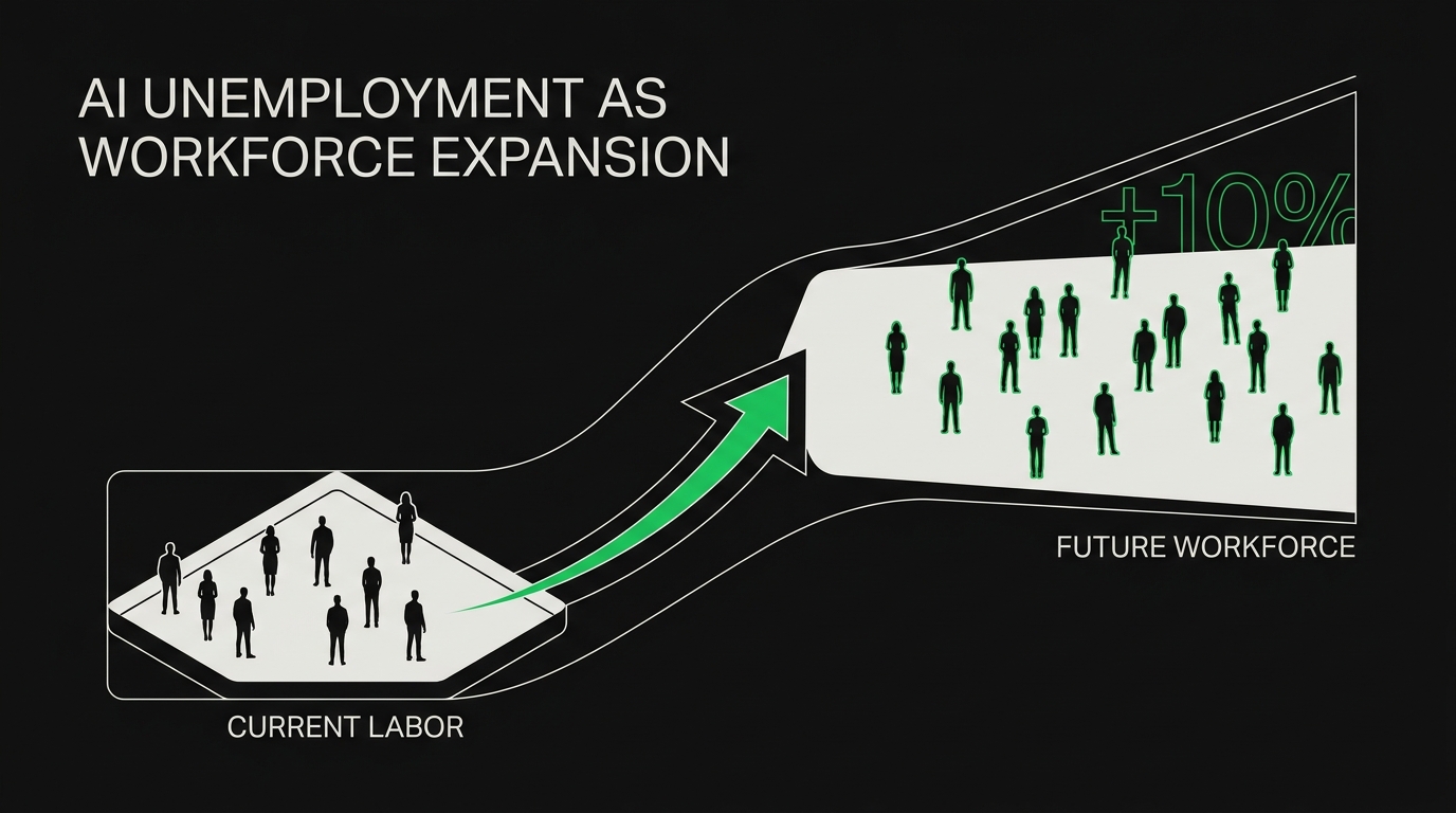 AI unemployment reframed as workforce expansion