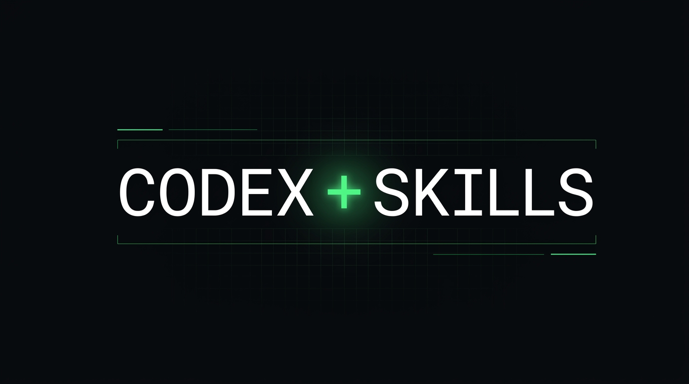 Codex loaded with skill packs running as a daily driver coding agent