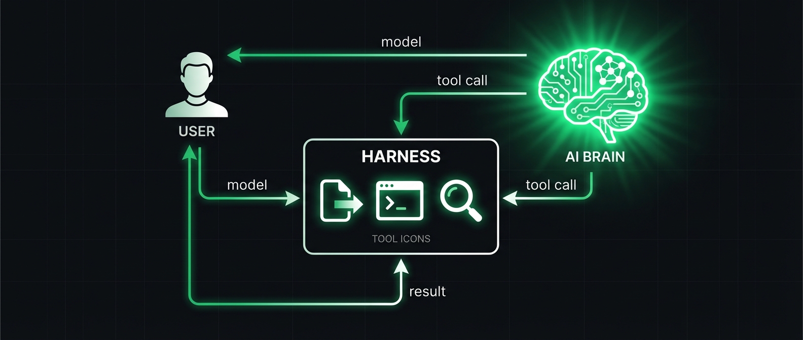 Agent harness architecture diagram
